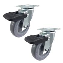 Rodízio Giratório 3” GLRO 310 BP 60kg Cinza C/Freio 102675 2un Rod-Car Unica Rodízio Giratório 3” GLRO 310 BP 60kg Cinza C/Freio 102675 2un Rod-Car Unica