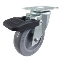 Rodízio Giratório 3” GLRO 310 BP 60kg Cinza C/Freio 102675 Rod-Car Unica Rodízio Giratório 3” GLRO 310 BP 60kg Cinza C/Freio 102675 Rod-Car Unica