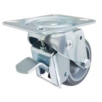 Rodízio Giratório 3” GLROA 312 BP 80kg Cinza Com Freio 114588 Rod-Car Unica Rodízio Giratório 3” GLROA 312 BP 80kg Cinza Com Freio 114588 Rod-Car Unica