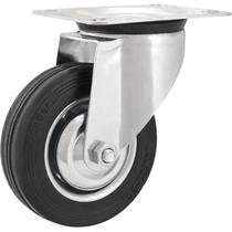 Rodízio Giratório 4" Borracha Preto VONDER - 101x27mm Rodízio Giratório 4" Borracha Preto VONDER - 101x27mm