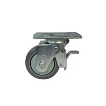 Rodizio Giratório 4" GLROA 414 BPKC 110 KG Cinza Com Rolamento e Freio 108356 Rod-Car Unica Rodizio Giratório 4" GLROA 414 BPKC 110 KG Cinza Com Rolamento e Freio 108356 Rod-Car Unica