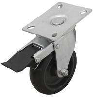 Rodízio Giratório 4 Polegadas com Freio Alta Resistência e Mobilidade