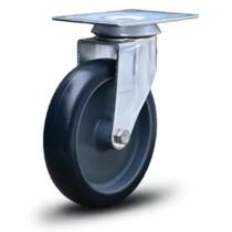 Rodízio giratório 4" PVC - FLP.412.BP.FP