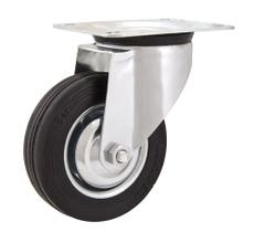 Rodizio Giratório 5 Leve 100kg Chapa Borracha Preta Vonder Rodizio Giratório 5 Leve 100kg Chapa Borracha Preta Vonder