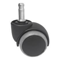 Rodízio Giratório 9000 HG Preto com Capa PU Cinza - 40KG - 1 Uni Borrachas Londrina