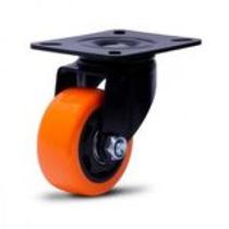 Rodizio Giratório Black Para Móveis Roda Laranja Glb 210 Bae
