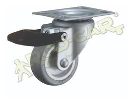 Rodizio Giratório Cinza 2 Polegadas Com Freio Rod-car Rodizio Giratório Cinza 2 Polegadas Com Freio Rod-car