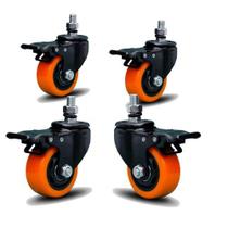 Rodízio Giratório Colson 2 Polegadas com Espiga e Freio Easy Lock Mobilidade e Segurança para Móveis e Equipamentos Rodízio Giratório Colson 2 Polegadas com Espiga e Freio Easy Lock Mobilidade e Segurança para Móveis e Equipamentos