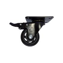 Rodízio Girátorio Com Chapa Com Freio Roda de 76 Mm