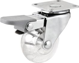 Rodízio Giratório Com Freio 2" Pu Transp Nove54