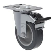 Rodízio Giratório com Freio 4" - Schioppa GL 412 BP