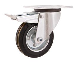 Rodizio Giratório Com Freio 6 Média 160Kg Núcleo Chapa Borr