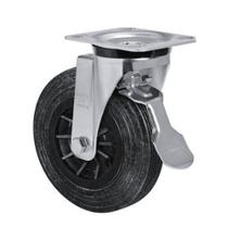 Rodízio Giratório Com Freio Borracha Macia 8'' x 2'' 150kg Schioppa