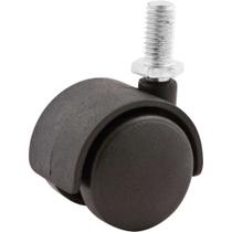 Rodízio Giratório Duplo Leve 1.9/16", de Nylon, Preto, com Rosca, Vonder OstenVonder Rodízio Giratório Duplo Leve 1.9/16", de Nylon, Preto, com Rosca, Vonder OstenVonder