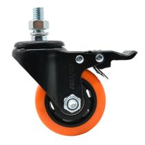 Rodízio Giratório Laranja com freio para 50Kg COLSON Rodízio Giratório Laranja com freio para 50Kg COLSON