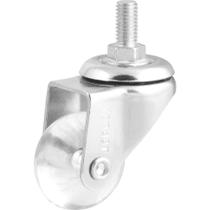 Rodízio Giratório Leve 1.3/8", de Poliuretano, Transparente, com Pino, Vonder OstenVonder
