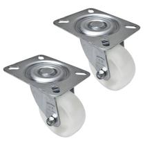 Rodízio Giratório Leve Aço Zincado Nylon GLR 312 N 150KG - 2 Unidades Borrachas Londrina Rodízio Giratório Leve Aço Zincado Nylon GLR 312 N 150KG - 2 Unidades Borrachas Londrina