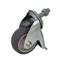 Rodízio Giratório para Carrinho de 3 Polegadas com Parafuso e Freio Capacidade de 60kg