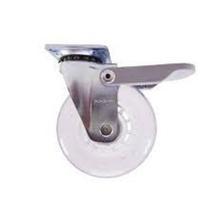Rodizio giratório para carrinhos e móveis roda gel com freio glap 310 fpi até 50 kgs