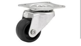 Rodizio giratório para móveis - kit 2 peças - de pp 25mm sem freio Rodizio giratório para móveis - kit 2 peças - de pp 25mm sem freio