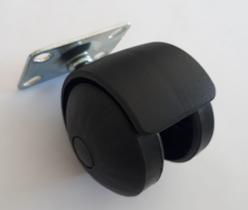 Rodizio giratório para móveis roda de nylon placa 30x45 s40 c mf até 30 kgs Rodizio giratório para móveis roda de nylon placa 30x45 s40 c mf até 30 kgs