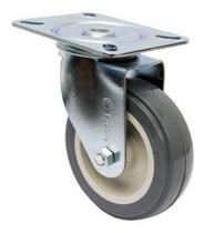 Rodizio Giratorio Placa 4pol. R412 Bp Pvc Anti Risco 65kg Por Roda Rodizio Giratorio Placa 4pol. R412 Bp Pvc Anti Risco 65kg Por Roda