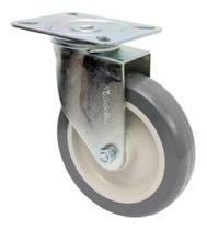 Rodizio Giratorio Placa 5pol. R512 Bp Pvc Anti Risco 75kg Por Roda Rodizio Giratorio Placa 5pol. R512 Bp Pvc Anti Risco 75kg Por Roda