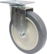 Rodizio Giratorio Placa 6pol. R612 Bp Pvc Anti Risco 85kg Por Roda Rodizio Giratorio Placa 6pol. R612 Bp Pvc Anti Risco 85kg Por Roda