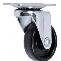 Rodizio giratorio polietileno 1.1/4" (30mm) c/ base Rodizio giratorio polietileno 1.1/4" (30mm) c/ base