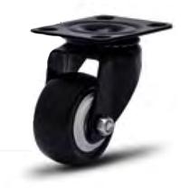 Rodizio giratório polipropileno / pvc serie 210 branco/preto 2 polegadas Colson Rodizio giratório polipropileno / pvc serie 210 branco/preto 2 polegadas Colson