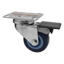 Rodizio Giratório Poliuretano com Freio Borracha Termoplástica - 2 Polegadas Rodizio Giratório Poliuretano com Freio Borracha Termoplástica - 2 Polegadas