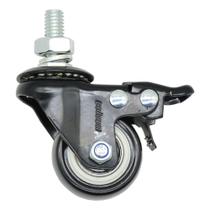 Rodizio Giratorio Preto com Freio para 30Kg COLSON Rodizio Giratorio Preto com Freio para 30Kg COLSON