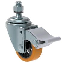 Rodízio Giratório PU 50mm Freio FP 80Kg Espiga 3/8" Schioppa Rodízio Giratório PU 50mm Freio FP 80Kg Espiga 3/8" Schioppa