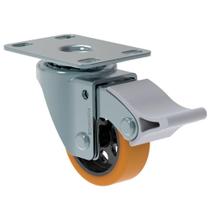 Rodízio Giratório PU 50mm Freio FP para até 80Kg Schioppa