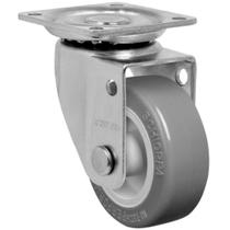 Rodízio Giratório PVC c/ Placa s/ Freio 41mm até 35kg GLAP 158 BP-SM SCHIOPPA Rodízio Giratório PVC c/ Placa s/ Freio 41mm até 35kg GLAP 158 BP-SM SCHIOPPA