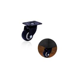 Rodizio Giratório Roda 50mm Com Rolamento Sem Freio Preto