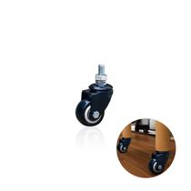 Rodizio Giratório Roda de 41mm Com Rolamento Sem Freio Preto Rodizio Giratório Roda de 41mm Com Rolamento Sem Freio Preto