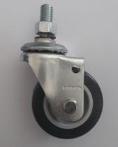 Rodizio giratório roda pvc para carrinhos e móveis glae 210 bp mf até 40kgs Rodizio giratório roda pvc para carrinhos e móveis glae 210 bp mf até 40kgs