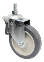 Rodizio Giratorio Rosca C/ Freio 5pol. R512 Bp Pvc Anti Risco 75kg Por Roda Rodizio Giratorio Rosca C/ Freio 5pol. R512 Bp Pvc Anti Risco 75kg Por Roda
