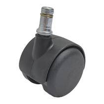 Rodízio Giratório SQ90 Rodinha Para Cadeira Preto 40Kg - 1 Un Borrachas Londrina