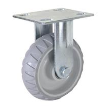 Rodízio Industrial 6 Pol Fixo Roda Termoplástica - 250Kg