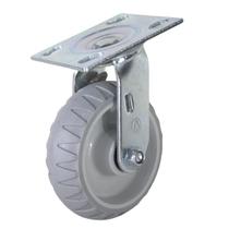 Rodízio Industrial 6 Pol S/Freio Roda Termoplástica - 250Kg