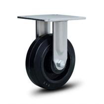 Rodizio Industrial 6x2 Borracha Fixo Roda Ferro 350 Kg