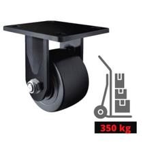 Rodizio Industrial Base Fixa 50 Mm Roda Nylon Para 350 Kg