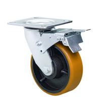 Rodizio industrial carga pesada 5x2 Pol. c/freio 600 kg