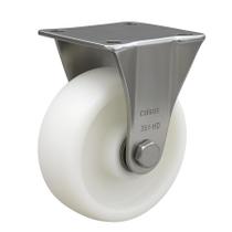 Rodízio Industrial Fixo 5 Polegadas Inox AISI 304 Nylon 500 kg