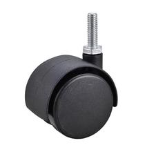 Rodízio industrial PROJEX 2" de plástico, giratório duplo, 34 kg