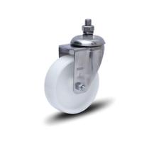 Rodizio Inox 304 - 3 Pol. Espiga Com Rosca Sem Freio