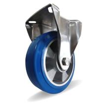 Rodizio Inox 8x2 Alta Resistência Elástico Azul fixo 700 kg Rodizio Inox 8x2 Alta Resistência Elástico Azul fixo 700 kg