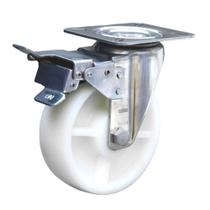 Rodizio Inox 8X2 Pol. Industrial Giratório C/Freio Rolamento